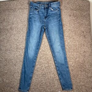 American Eagle Jeggings High Waisted Stretchy Denim Jeans Size‎ 6